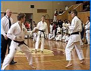></p><p class=c_tn>Турнир по спортивному каратэ прошел в минувшие выходные в стенах Ивановского Химико-Технологическом университета. Организатором стал Российский союз боевых искусств. Свое мастерство продемонстрировали участники из 16 регионов страны. По словам профессионалов, ивановцы показали достойный уровень.</p><p class=c_tn>Маленькие борцы не велики ростом, но уже дерутся по-взрослому. Вот только боль и обиду за поражение еще не научились скрывать. Тренеры говорят, что без ушибов не обходится ни одно соревнование, поэтому заранее приготовили йод и бинты.  Все участники традиционно выходят на схватку босиком. Японцы утверждают, что это помогает слиться с энергетикой земли. И хоть под ногами деревянный пол, спортсмены убивают сразу 2 зайцев, соблюдая традицию и дополнительно закаливая свой организм. Президент областной федерации каратэ Владимир Бурдин считает, что этот вид спорта помогает человеку развиться разносторонне.</p><p class=c_tn>«В нем сочетаются все виды спорта: гимнастика, акробатика, плавание, тяжелая атлетика, легкая атлетика.  И плюс ко всему, конечно это вид спорта такой динамичный, скоростной, эмоциональный» - сказал президент областной федерации каратэ Владимир Бурдин.</p><p class=c_tn>Президент областной федерации каратэ Владимир Бурдин выразил мнение, что все 16 регионов - участников приблизительно на одной планке по уровню подготовки, в каждом есть свои чемпионы. Только в первый день соревнований было вручено более 100 призов и подарков. Поощрительные призы, говорят организаторы, - дополнительный стимул к победам.  25 % участников турнира - девочки или девушки. Прекрасная четверть каратистов считает, что женщина в наше время должна сама уметь постоять за себя. А по поводу названия «слабый пол» можно и поспорить. Каратистки, не уступая ребятам, стойко переносят боль от ударов.</p><p class=c_tn>«Во время поединка никогда ничего не чувствуешь практически. Бывает там, если человек заплачет, то только от того, что как бы он пропустил удар, а не то, что ему больно. А после уже да...там уже ноги болят, руки болят...» - сказала Анастасия Шахматова</p><p class=c_tn>После яростного боя недавние противники пожимают друг другу руки.  Тренеры в свою очередь говорят, что после соревнований вся агрессия уходит. </p><p class=c_av>Светлана Бабаева</p>
	
		<div class=