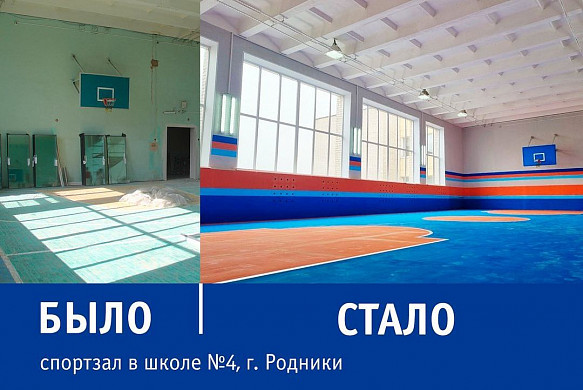 В Ивановской области обновили спортзалы в 23 школах