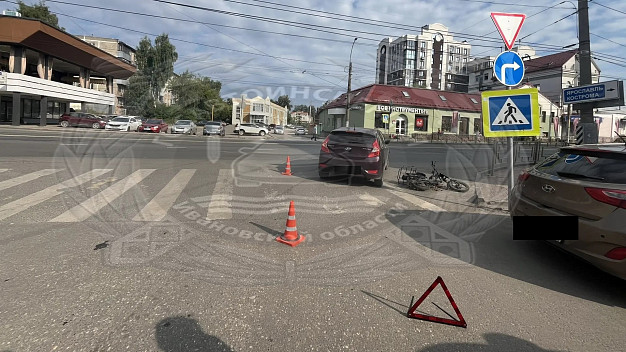 В Иванове 17-летний подросток на электровелосипеде попал под колеса автомобиля