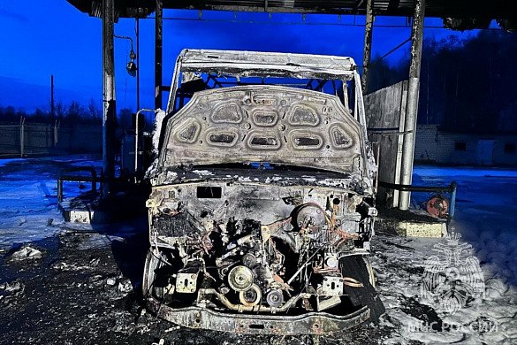 В Иванове на газовой заправке сгорел автомобиль