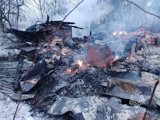 В Кохме дотла сгорел большой частный дом