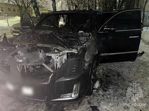 В Иванове сгорел Cadillac