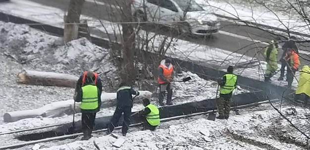 В Заволжске началась укладка асфальта