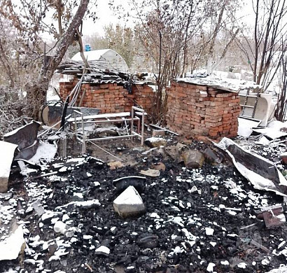 Четыре садовых домика сгорели в Заволжске