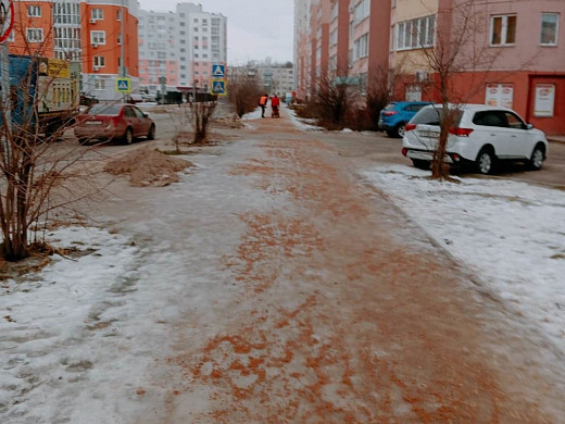 Администрация Иванова сообщает, где тротуары посыпаны песком 