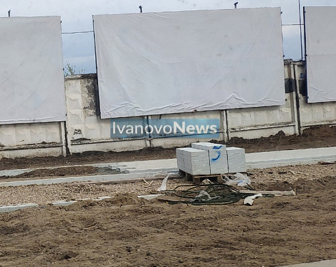 На Лежневской приступили к укладке тротуаров