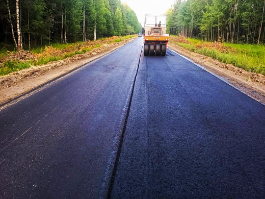 В Ивановской области ремонтируют дорогу Заволжск-Кострома