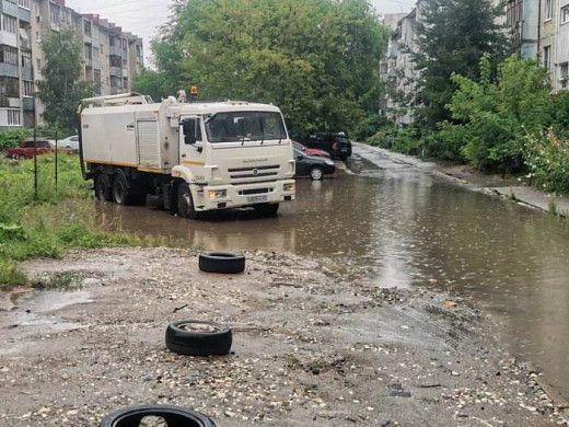 В Иванове для ликвидации подтоплений привлекли дополнительную технику 