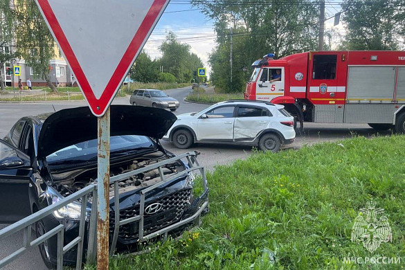 В Иванове при столкновении двух авто пострадал человек