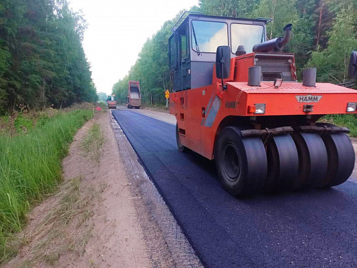 В Ивановской области ремонтируют дорогу Заволжск-Кострома