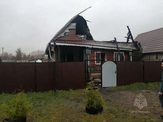  В Наволоках сгорел двухэтажный жилой дом 