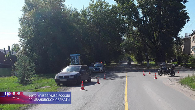 В Комсомольске легковушка столкнулась с мотоциклом