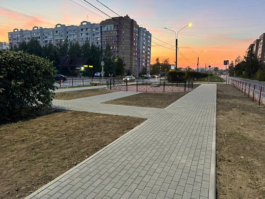 В Иванове продолжают реновацию аллеи Огнеборцев