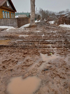 В Ивановской области детей засосала дорожная грязь