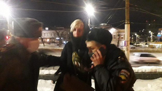 В Иванове на площади Революции задержали горожан, *** &amp;quot;военной спецоперации&amp;quot;  с Украиной