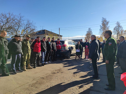 В Ивановской области продолжается отправка мобилизованных 