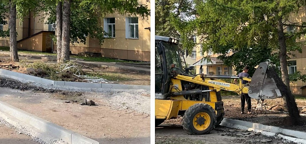 У 7-й ивановской поликлиники появятся  удобные тротуары и парковочные карманы
