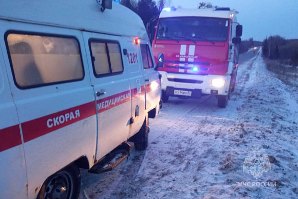 В Палехском районе пассажир вылетел через лобовое стекло перевернувшейся иномарки