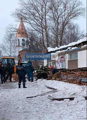 В Ивановской области произошло обрушение магазина: погиб человек