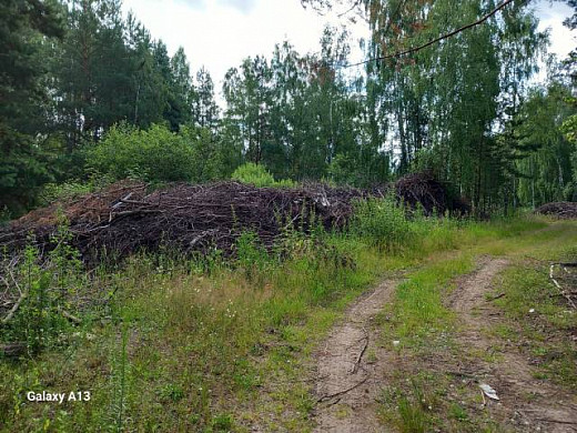 В Южском районе рядом с рекой свалка мусора