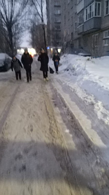 Дорога к школе №5 в Иванове проходит с риском для учеников