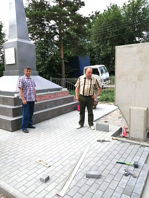 В Васильевском благоустраивают мемориал воинской Славы