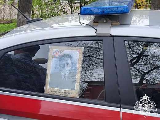 В Ивановской области росгвардейцы присоединились к акции «Бессмертный автополк»