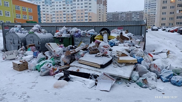 Из Рождественского микрорайона в Иванове не вывозят мусор