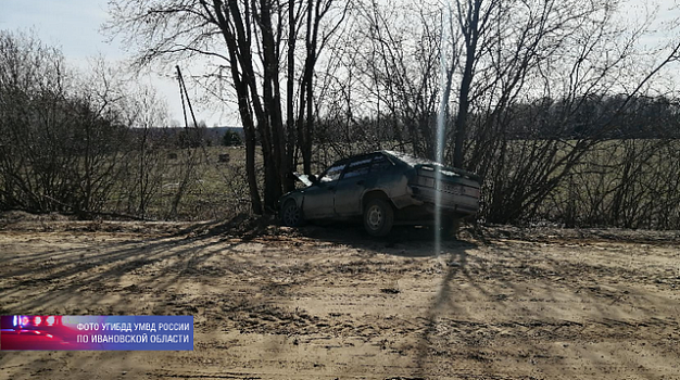 Две женщины на «Москвиче» без госномеров врезались в дерево