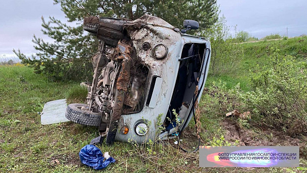 В Ильинском районе пьяный водитель опрокинулся в кювет