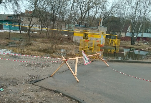 В Ильинском возникла угроза затопления газораспределительного пункта
