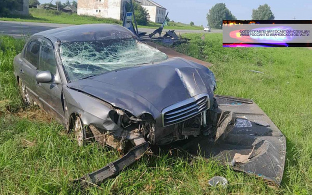  В Ивановской области водитель снес остановку и сбежал 