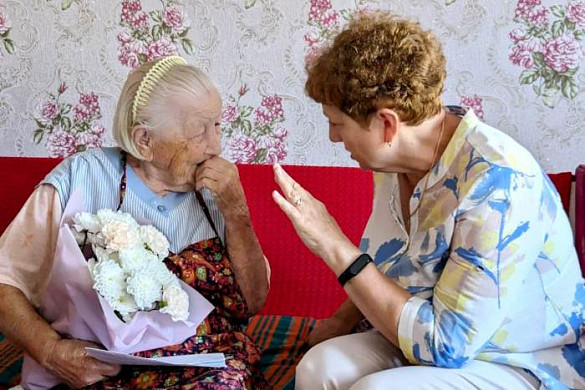  Ивановку Милитину Николаевну Разгуляеву поздравили со 100-летним юбилеем 