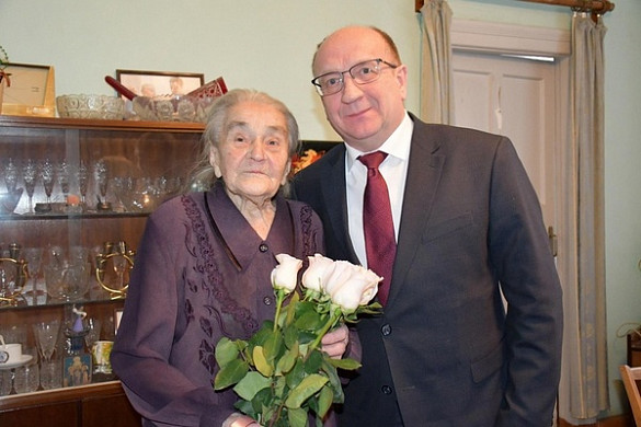  Участница Великой Отечественной войны Надежда Блохина отметила 99-летие 