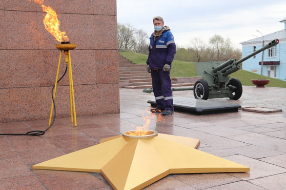 Пламя Вечного огня в Иванове перенесут в мобильную горелку