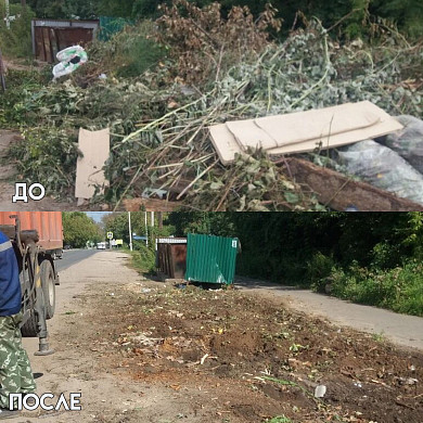 За неделю с улиц Кинешмы вывезли более 540 кубометров  веток и мусора