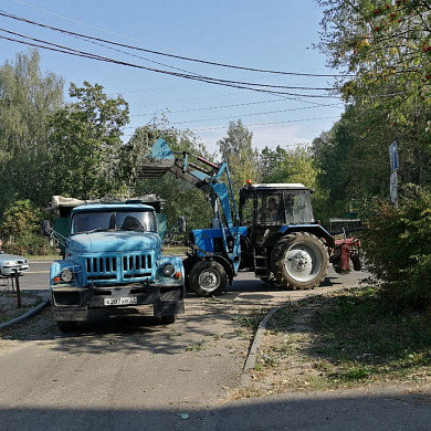 В Иванове на перекрестке  улиц 8 Марта и Калинина спилили аварийные деревья