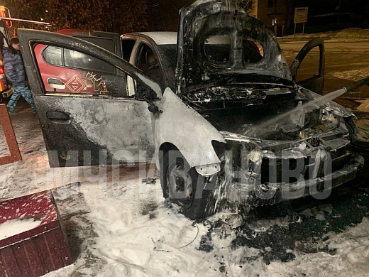  В Иванове сгорел автомобиль 