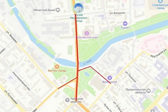  В День города в Иванове перекроют три улицы 