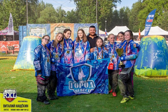 Ивановские девушки стали трехкратными чемпионками России по пэйнтболу