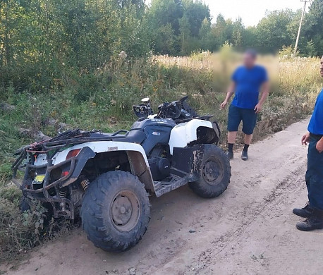 В Ивановской области опрокинулся квадроцикл 