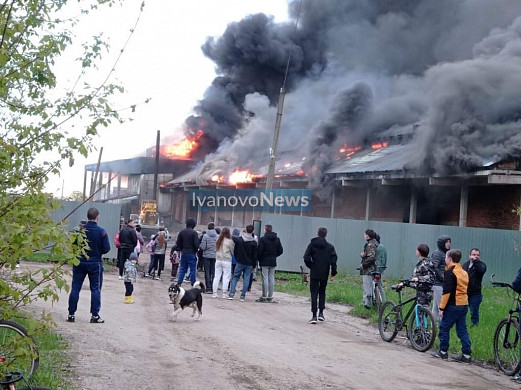 В Ивановской области произошел еще один крупный пожар на производстве