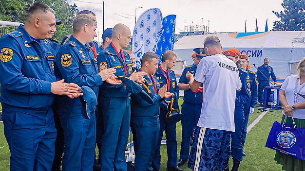 Ивановские огнеборцы завоевали бронзу в турнире ЦФО  по пожарному футболу
