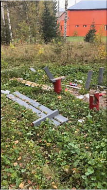 В Лесном разрушили зону отдыха