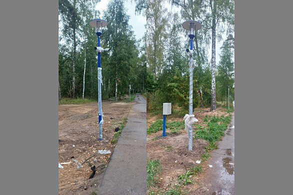 В городском парке Заволжска появилось видеонаблюдение