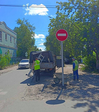 В Кохме на Заводской улице ввели одностороннее движение