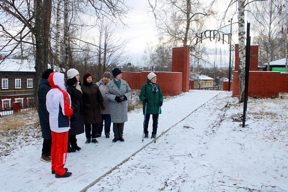 В Наволоках завершился первый этап благоустройства городского парка