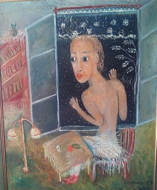 Художница из Южи, которая писала картины собачьим хвостом, стала объектом исследования