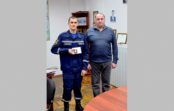 Ивановскому спасателю вручен нагрудной знак МЧС России «Отличный водолаз»