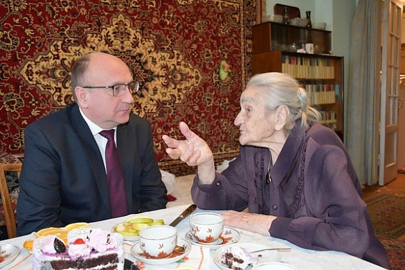  Участница Великой Отечественной войны Надежда Блохина отметила 99-летие 